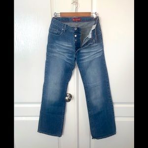 Jules Jeans button fly lightly distressed